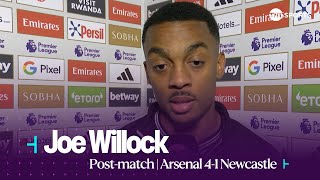 quotTHEYRE A REALLY TOP SIDEquot  Joe Willock  Arsenal 41 Newcastle  Premier League [upl. by Camey]