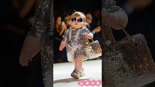 Nap Later Rule Now Baby Strut’s Baby Boss in Actionbaby babyshorts babygirl runway cutebaby [upl. by Anaahs]