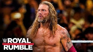 Edge returns at Royal Rumble and delivers vicious Spears Royal Rumble 2020 WWE Network Exclusive [upl. by Ennaisoj907]