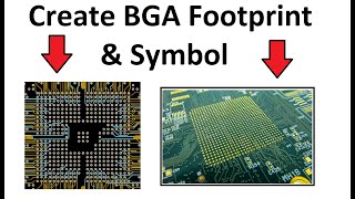 How to Create BGA Footprints  Schematic Symbol in Altium Designer [upl. by Gnuy783]