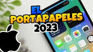 👉 Donde Esta el PORTAPAPELES en IPHONE 2023 🔥 [upl. by Ellynad]