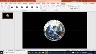 how to make an earth rotation animation in PowerPoint [upl. by Lledroc]