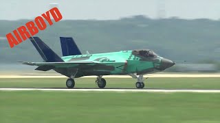 Lockheed Martin F35C First Flight JSF Navy Carrier Variant [upl. by Ecneret]