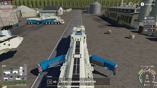 FS19 Liebherr LTM 11200 Boom Trailer and Lattice Attachment [upl. by Otreblide292]