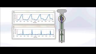 Slidercrank mechanism of snap motion 1a Solidworks version مثال عن الموشن [upl. by Carpenter320]