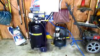 My Dual Air Compressor SetUp And Test [upl. by Eynahpets]