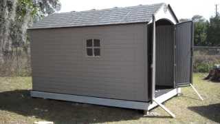 Orlando Handyman installs Lifetime 8 X 125 Outdoor Storage Shed Model 6402 [upl. by Pietro353]