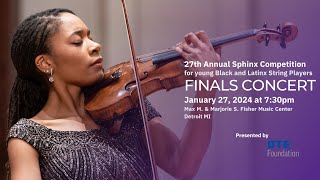 27th Annual Sphinx Competition Finals Concert [upl. by Aleacin183]