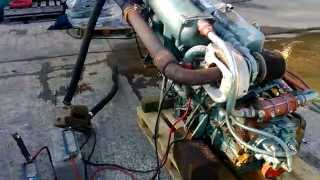 Ford Sabre 212 Marine Diesel Engine Cold Start amp Run [upl. by Rodolph482]