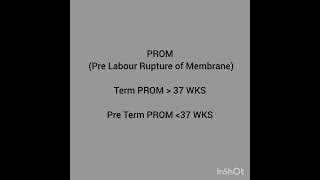 Prelabor rupture of membranesgynaecologists obgy labour pretermlabor [upl. by Mahseh]