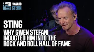 Sting on Gwen Stefani Inducting Him Into the Rock amp Roll Hall of Fame 2016 [upl. by Sigismond]