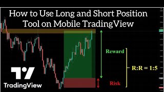 How To Use Long and Short Position Tool on TradingView Mobile To Calculate Stop Loss and Take Profit [upl. by Drofkcor229]