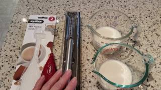 Milk Frother Comparison Zyliss vs World Market Store Brand [upl. by Fae299]