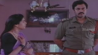 Naga Babu Finish Srilatha  Allarodu Movie Scenes  Rajendra Prasad Surabhi [upl. by Mick]