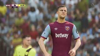 FC 24  West Ham United vs Burnley  Premier League  20232024 [upl. by Nelan954]