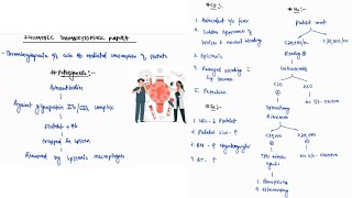 IDIOPATHIC THROMBOCYTOPENIC PURPURA NOTES  ONE PAGE NOTE HEMATOLOGY  MEDICINE  4TH PROFF  MBBS [upl. by Jamie160]