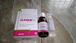 Clavam bid syrup uses dosage and side effects [upl. by Alleber]