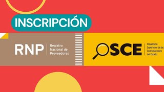 RNP  ¿Cómo inscribirse en el Registro Nacional de Proveedores [upl. by Hesky636]