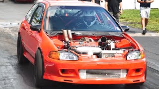 900HP Civic AWD Sequential K20 Turbo de 8 segundos  DIPR Vlogs [upl. by Meeharb]