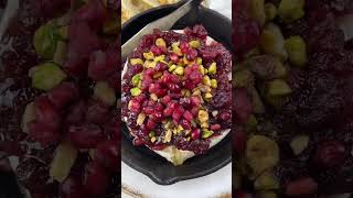 cranberry baked brie mediterraneanfood mediterraneanrecipe easyrecipe appetizeridea recipe [upl. by Eidolem]