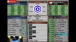 Winning Eleven Ps2 Nusantara vs Arsenal Master League [upl. by Bink]