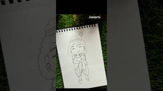 Cute Krishna ji outline video radheradhe radhekrishna shorts [upl. by Amalia]