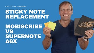 Sticky Note Replacement Mobiscribe vs Supernote A6X [upl. by Adnauq]