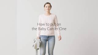 BABYBJÖRN  How to put on Baby Carrier One [upl. by Kcaz231]