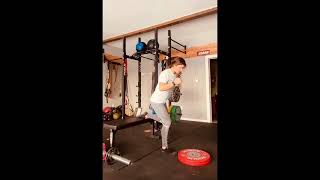 Bulgarian Split Squat Hold  Single Leg Plate Jump [upl. by Yrtua]