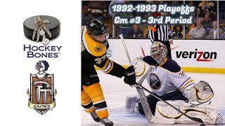 Hockey Bones  19921993 Playoffs  Boston  Buffalo [upl. by Ahsuoj]