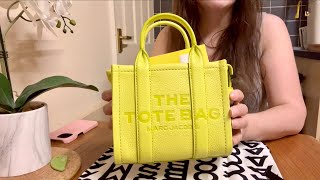 Unboxing Marc Jacobs Limoncello Mini Tote Bag  Always Sophie [upl. by Solakcin397]