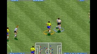 Argentina 6 VS Brasil 1 Fútbol Excitante Horrible Oye  Super Nintendo  ISS SNES 1994 [upl. by Aryk189]