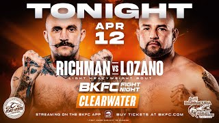 BKFC Fight Night CLEARWATER  FREE LIVE EVENT [upl. by Khai197]