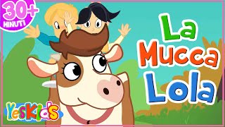 La Mucca Lola  30 minuti di Canzoni per Bambini di YesKids [upl. by Maryn664]