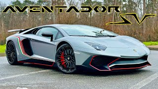 Lamborghini Aventador SV  REVIEW on AUTOBAHN [upl. by Vina]