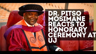 Pitso Mosimane reacts to receiving an honorary doctorate from the University of Johannesburg [upl. by Drus480]