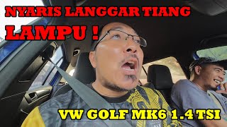 NYARIS LANGGAR TIANG LAMPU [upl. by Gurolinick]