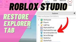 Roblox Studio How to Find Explorer Tab and Properties Tab [upl. by Aiket547]