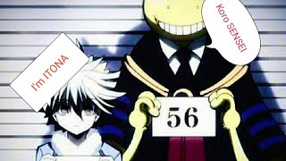 Classroom assassination Blood vs Blood Itona v Koro sensei FULL FIGHT [upl. by Just544]