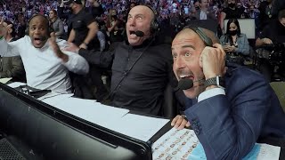 UFC 261 Commentator Booth Reactions [upl. by Risan]