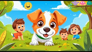 My Little DOG KiddoWorldTV  dog kids learning fun video nurseryrhymes kidssong [upl. by Ginelle]