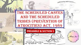 PREAMBLE amp SECTION 1  SC amp ST PREVENTION OF ATROCITIES ACT 1989 [upl. by Garwood]