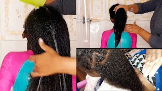 STRESS FREE PAIN FREE FULL WASH DAY ROUTINE FOR LONG HEALTHY HAIR KID FRIENDLY I WAS THRILLED [upl. by Iinde981]