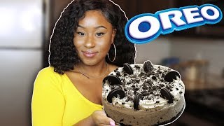 HOW TO MAKE A NO BAKE OREO CHEESECAKE RECIPE [upl. by Nnil]