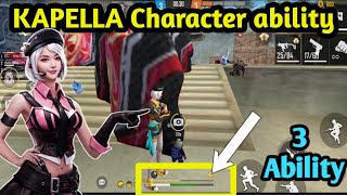 kapella ability free fire  free fire kapella character ability  ff kapella ability  kapella skill [upl. by Stover862]