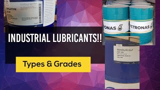 Industrial Lubricants  Viscosity Grades  Types amp Application [upl. by Latreese]