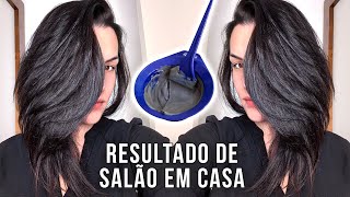 COMO FAZER BANHO DE BRILHO COM TINTA EM CASA E SEM ÁGUA OXIGENADA [upl. by Ynnaf]