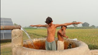 tubewell swimming and bathing 1ansar abbas [upl. by Browne412]