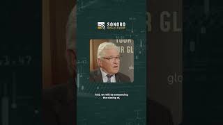 Sonoro Golds Chairman John Darch speaks about SGOs Strong Company Financials [upl. by Aztilem]