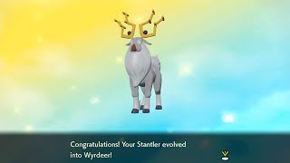 How to Evolve Stantler into Wyrdeer  Pokémon Legends Arceus [upl. by Aretak113]